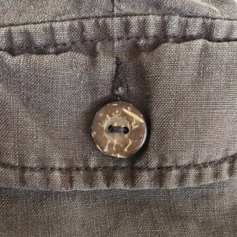 Brown Linen Shorts - Picture 7 of 8